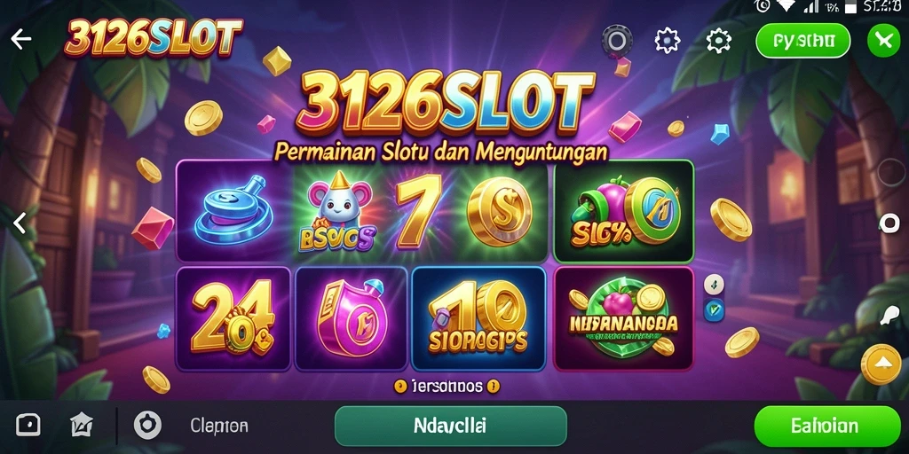 Gameplay seru dari permainan slot 3126SLOT dengan tema menarik.