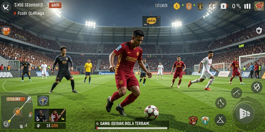 Tampilan gameplay menarik dari 5RT yang menunjukkan aksi pemain di lapangan.