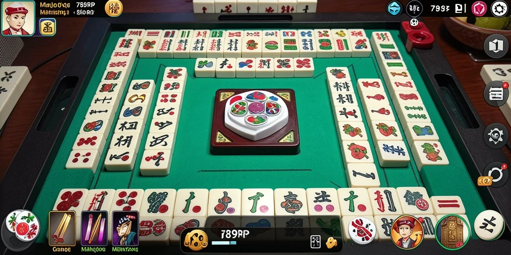 Tampilan gameplay menarik dari 789RP dengan papan Mahjong yang penuh warna.