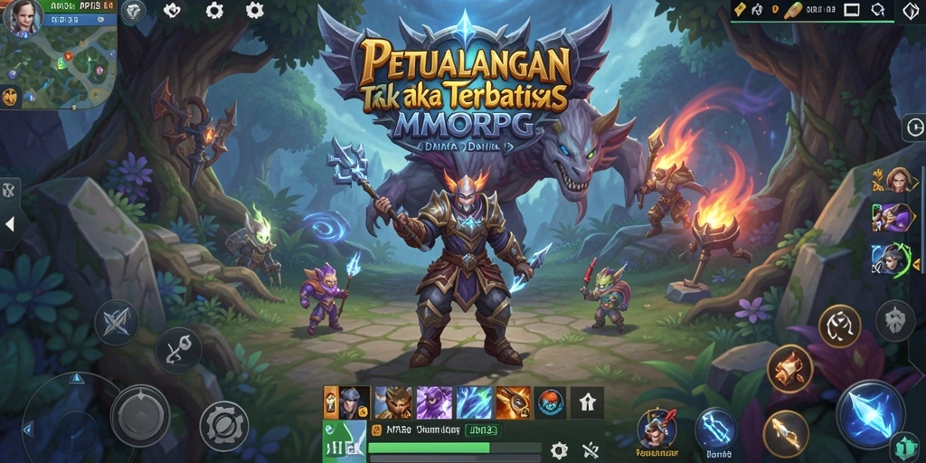 Tampilan gameplay seru dari API33 dalam dunia MMORPG.