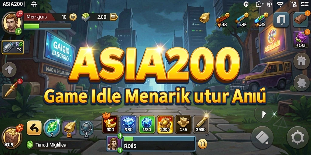 Tampilan menarik gameplay ASIA200 yang santai dan menyenangkan.