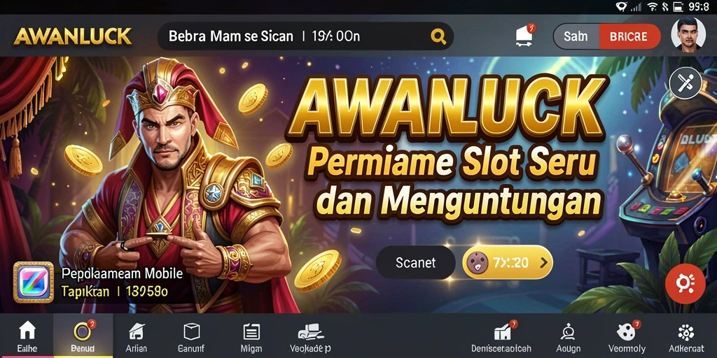 Screenshot gameplay AWANLUCK menampilkan aksi slot yang mengasyikkan.