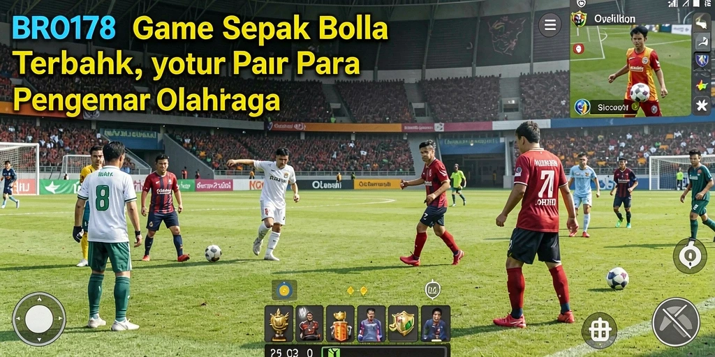 Gameplay menarik dari BRO178 yang menunjukkan aksi sepak bola.