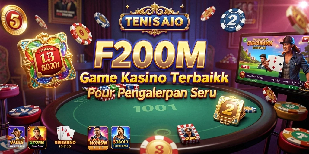 Tampilan gameplay kasino yang memukau dan menawan dari F200M.