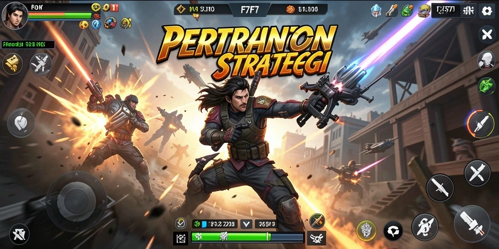 Tangkapan layar menunjukkan pertarungan seru dalam F7F7.