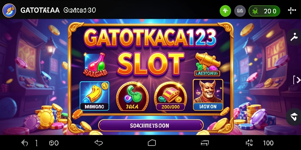 Tangkapan layar gameplay GATOTKACA123 yang menampilkan visual slot yang memukau.