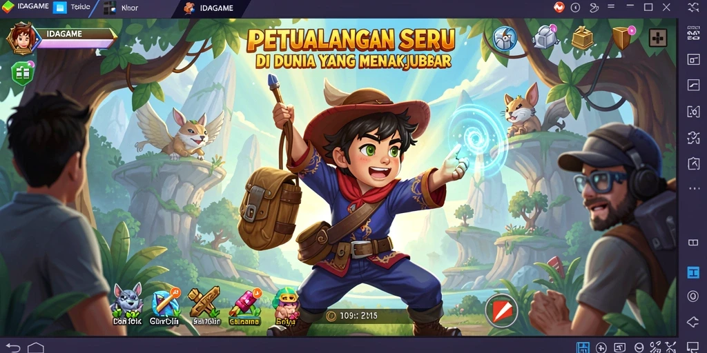 Tampilan gameplay Adventure yang seru dan mendalam.