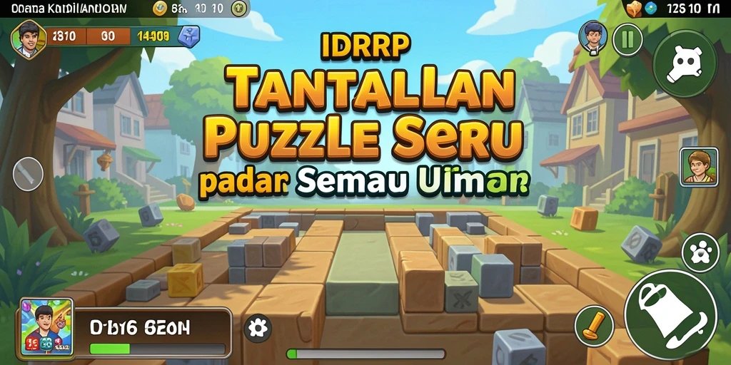 Tampilan gameplay menarik dari IDRRP dengan tantangan Puzzle.
