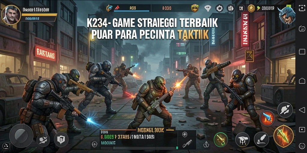 Tangkapan layar K234 menampilkan serunya gameplay strategi yang menantang.