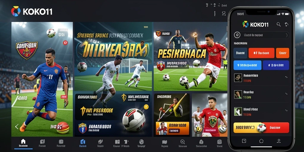 Tampilan utama KOKO11 dengan fitur taruhan olahraga yang interaktif.