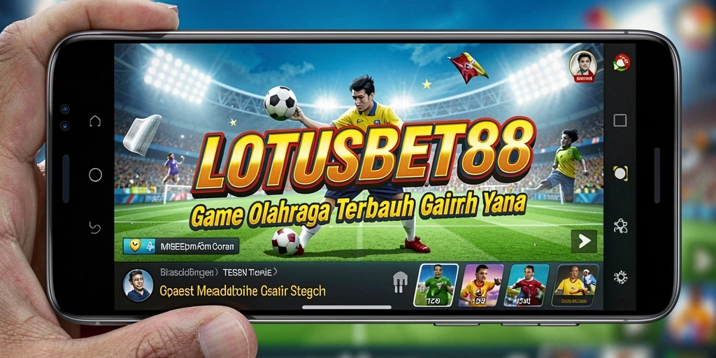 Tampilan screenshot LOTUSBET88 menampilkan gameplay olahraga yang seru.