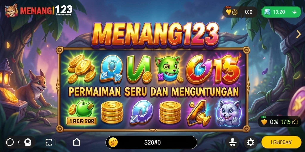 Screenshot MENANG123 menampilkan gameplay seru dengan tema slot yang menarik.