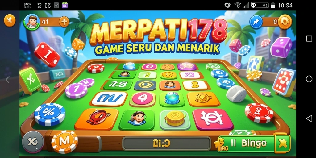 Screenshot gameplay MERPATI178 dengan pengalaman Bingo yang seru.