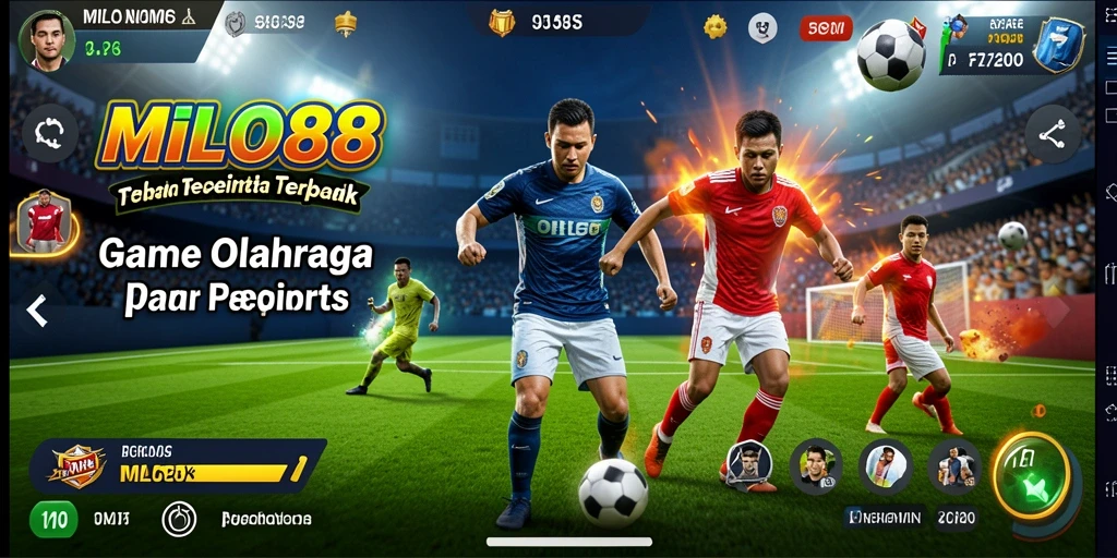 Tampilan utama dari gameplay <strong>MILO88</strong> yang menampilkan aksi seru di lapangan.
