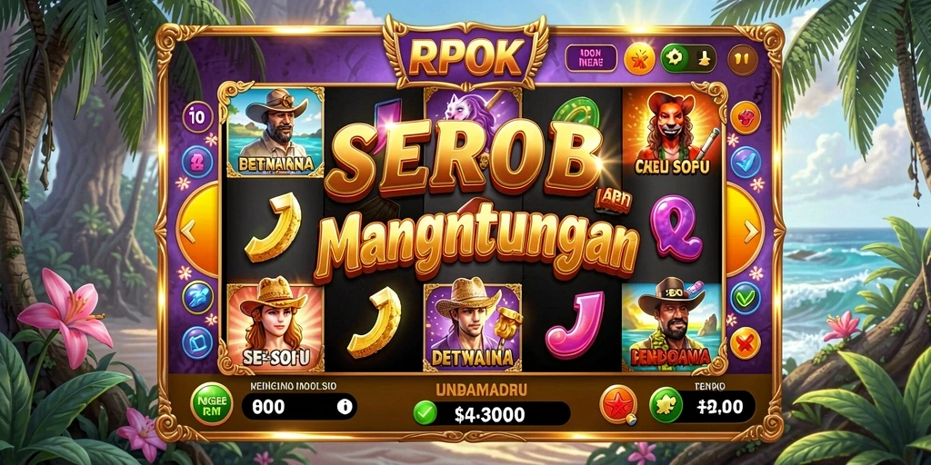 Tampilan screenshot utama RPOK yang menampilkan gameplay Slot yang seru.