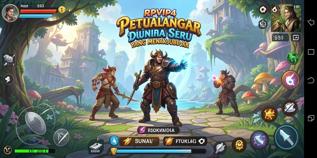 Tampilan gameplay RPVIP4 dengan petualangan yang menakjubkan.