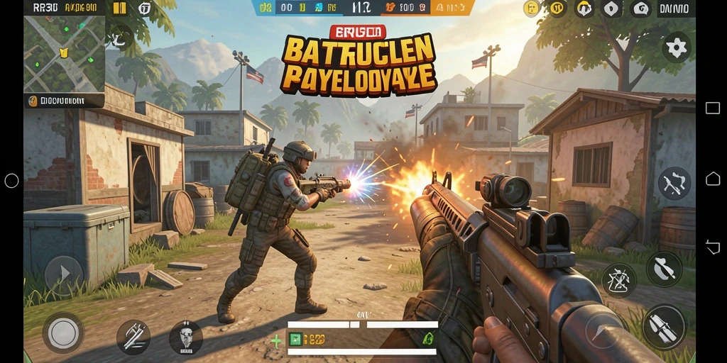 Tangkapan layar gameplay RR33 dalam pertempuran epic.