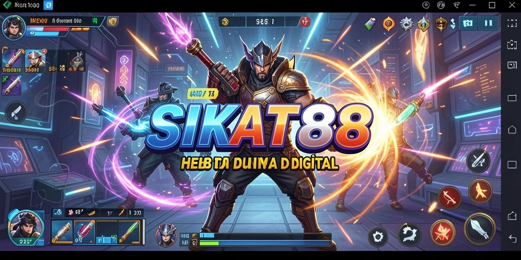 Tampilan gameplay SIKAT88 yang mendebarkan dalam pertempuran antar karakter.