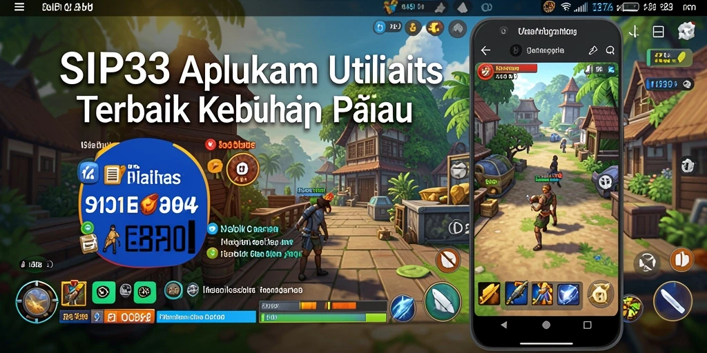 Tampilan utama SIP33 dengan fitur utilitas yang lengkap.