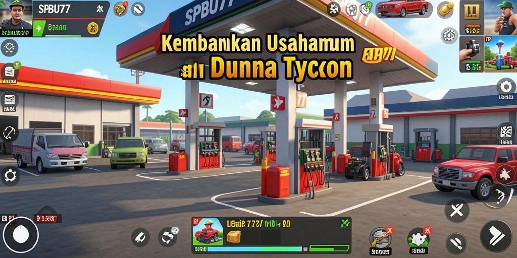 Tampilan gameplay SPBU77 yang menarik dan penuh strategi.