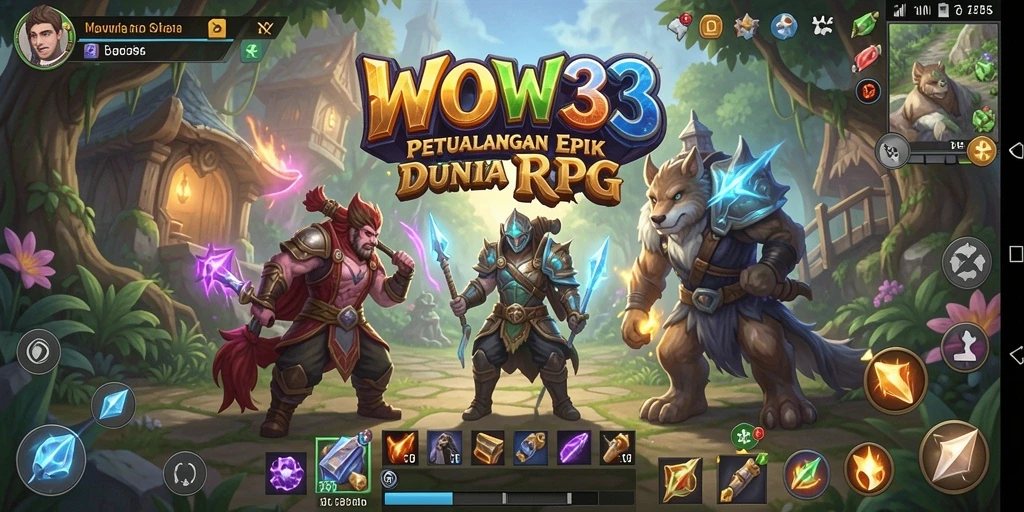 Tampilkan gameplay seru dari WOW33 dalam mode RPG.